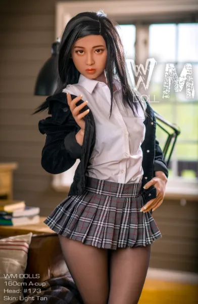 160cm (5ft3) คัพ A สัมผัสสมจริง S-TPE ตุ๊กตายาง หัว #173